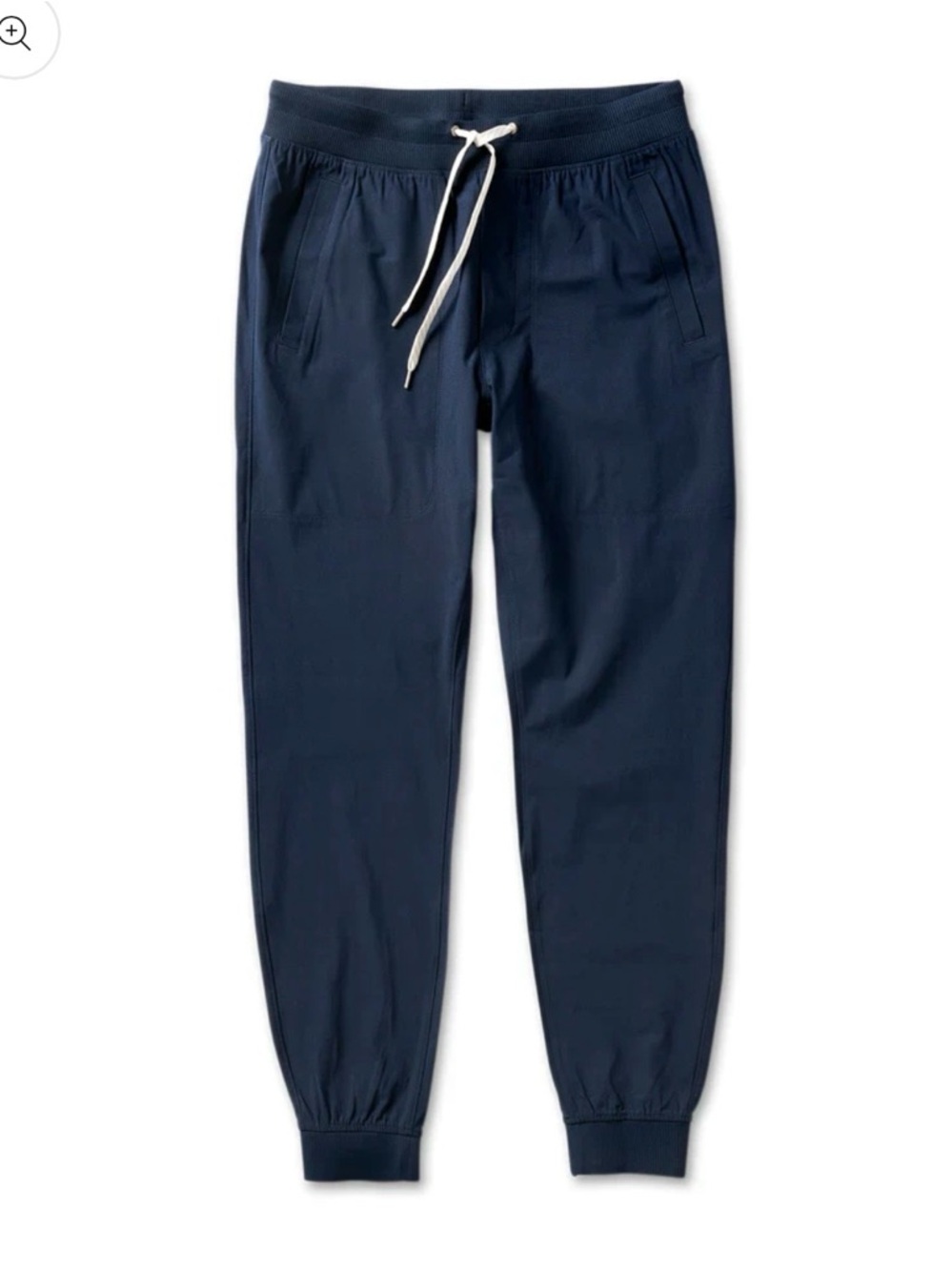 VUORI | META JOGGER DRAWSTRING TAPERED PERFORMANCE PANTS IN INK NAVY BLUE LARGE